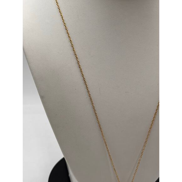 Touchstone Crystal by Swarovski Gold Plated Chain and Crystal Why Not Pendant - Picture 3 of 10